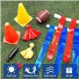 Journdream Lot de 10 drapeaux de joueur avec 10 pièces de ceinture de football, 30 drapeaux, 4 cônes de marquage, 6 drapeaux de 