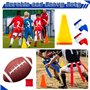 Journdream Lot de 10 drapeaux de joueur avec 10 pièces de ceinture de football, 30 drapeaux, 4 cônes de marquage, 6 drapeaux de 