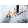 Étagère Douche sans perçage-Etagère de Salle de Bain Adhesive,Panier Douche Acier Inoxydable,Brossé 30CM