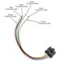 FanPaYY Kit de réparation de faisceau de feu arrière, 28cm prise femelle de connecteur de faisceau à 6 broches compatible avec C