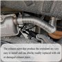 FanPaYY Tuyau d'Echappement de Voiture 200 cm avec Silencieux, Chauffage Diesel Tuyau d'Echappement du Rechauffeur 25mm Avec Deu