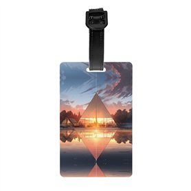 WZYWHJ Étiquette de bagage lumineuse pour tente avec bracelet amovible – Crochet de voyage pour une identification pratique – Fo