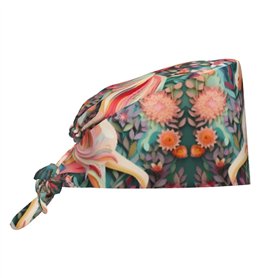 WZYWHJ Bonnet de travail de nettoyage avec image de licorne découpée en papier – Chapeau de chef pour homme et femme