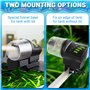Ycozy Aquarium Distributeur Nourriture Poisson, Distributeur de Nourriture Automatique Réglable Multifonctionnel Branchez-Vous M