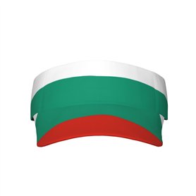 KINGWW Chapeaux à visière de protection solaire avec drapeau bulgare pour femmes et hommes