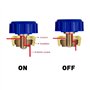 Coupe-Batterie De Moto, 80A 12V Interrupteur De Coupure De Batterie De Moto, Commutateur Isolateur De Batterie Coupe Circuit Bat