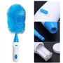 QPALB Plumeau électrique rotatif, 360 ° réalisable, nettoyage de la brosse portable, brosse rétractable, rechargeable. (Bleu + 1
