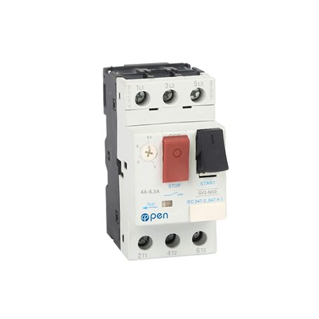 Disjoncteur de protection de moteur GV2 3P Type disjoncteur de moteur magnétique thermique (4A-6.3A)