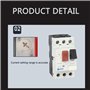 Disjoncteur de protection de moteur GV2 3P Type disjoncteur de moteur magnétique thermique (4A-6.3A)