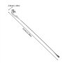 BuyWeek argent en acier inoxydable durable à long manche Bar vin Cocktail mélange torsions cuillèr