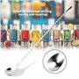 Cuillère de mélange de barre, BuyWeek argent en acier inoxydable durable à long manche Bar vin Cocktail mélange torsions cuillèr