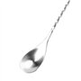 Cuillère de mélange de barre, BuyWeek argent en acier inoxydable durable à long manche Bar vin Cocktail mélange torsions cuillèr