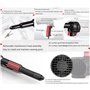 Beachtiful Outil de Pistolet à Rivets Filaire, Kit Professionnel de Rivets Automatiques électriques 220 V 600 W, Compatible avec