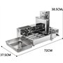 Friteuse Numérique Commerciale à 4 Rangées en Acier Inoxydable