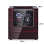 Boîtes de Montre Luxury Wind Watch Wind Winder Watchs Partner Watch Shaker Automatic Watch Box avec Un éclairage LED