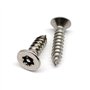 460pc M2.6 M3 M4 M5 ensemble A2 304 acier inoxydable plat fraisé colonne broche Torx tête antivol sécurité autotaraudeuse vis à 