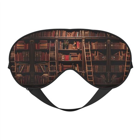 Masque de nuit pour les yeux de bibliothèque pour dormir