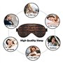 Masque de nuit pour les yeux de bibliothèque pour dormir, masque de sommeil bloquant parfaitement la lumière pour les femmes et 