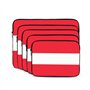 Housse de protection antichoc pour ordinateur portable 10" Motif drapeau autrichien