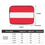 Housse de protection antichoc pour ordinateur portable 10" Motif drapeau autrichien