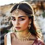 Yean Strass Bandeaux chaînes pour femmes, avec pendentif, de style bohème, doré