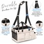 FifthStart Chariot de nettoyage portable avec poignée, taille et bandoulière. L'organisateur de produits de nettoyage à base de 