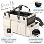 FifthStart Chariot de nettoyage portable avec poignée, taille et bandoulière. L'organisateur de produits de nettoyage à base de 