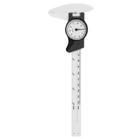 Jauge de Profondeur Cadran en Plastique Pied à Coulisse Micromètre Professionnel Outils de Mesure de Haute Précision avec Cadran