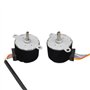XTXTX Micro réducteur 1 Paire de Moteurs Pas à Pas Ronds à Aimant Permanent Micro 12 V CC 4 Phases 5 Fils 35 mm Rapport de réduc