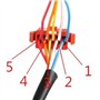 XTXTX Micro réducteur 1 Paire de Moteurs Pas à Pas Ronds à Aimant Permanent Micro 12 V CC 4 Phases 5 Fils 35 mm Rapport de réduc