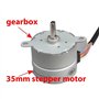 XTXTX Micro réducteur 1 Paire de Moteurs Pas à Pas Ronds à Aimant Permanent Micro 12 V CC 4 Phases 5 Fils 35 mm Rapport de réduc