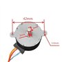 XTXTX Micro réducteur 1 Paire de Moteurs Pas à Pas Ronds à Aimant Permanent Micro 12 V CC 4 Phases 5 Fils 35 mm Rapport de réduc