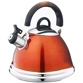 Thé Kettle Stoveetop sifflement en acier inoxydable bouilloire chauffage automatique chauffant rapidement avec une poignée anti-