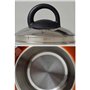 Thé Kettle Stoveetop sifflement en acier inoxydable bouilloire chauffage automatique chauffant rapidement avec une poignée anti-