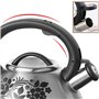 Tahe Bettle Stoveetop Whistling Stove Top Top Whistling Kettle en acier inoxydable avec poignée isolée Bouton pratique pour la c