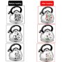 Tahe Bettle Stoveetop Whistling Stove Top Top Whistling Kettle en acier inoxydable avec poignée isolée Bouton pratique pour la c