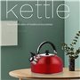 Tahe Mettle Stoveetop Whistling Whistle Kettle for Gas Hob Homeless Withless 3L INOXED ACIER avec bec rétro traditionnel pour Ho