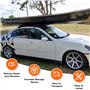 2 Pièces Barre de Toit pour VW T-Roc Crossover R-Line Cabriolet, Montage Rapide Porte Bagage Voiture Galerie de Toit Charger Tra