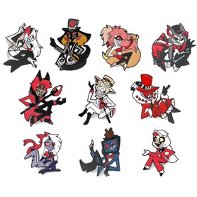 10 Pcs Hazbins Alastor Hotel Enamel Pin