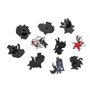 10 Pcs Hazbins Alastor Hotel Enamel Pin, Angel Dust Alastor Vaggie Hust Broche, Cartoon Figurine Métal Badge, Angel Dust Cosplay