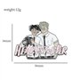 Heartstoppers Nick and Charlie Figurine Métal Pins Badge