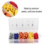 Kuuleyn Capuchons d'essorage, Plastique 158 pièces Assortiment de connecteurs de Fils torsadés Bornes à vis