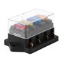Porte-fusible de lame de voiture, Voies Boîte Fusibles support de bloc de boîte à fusibles de lame Standard de Circuit 12-24V av