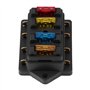 Porte-fusible de lame de voiture, Voies Boîte Fusibles support de bloc de boîte à fusibles de lame Standard de Circuit 12-24V av