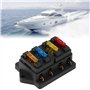 Porte-fusible de lame de voiture, Voies Boîte Fusibles support de bloc de boîte à fusibles de lame Standard de Circuit 12-24V av