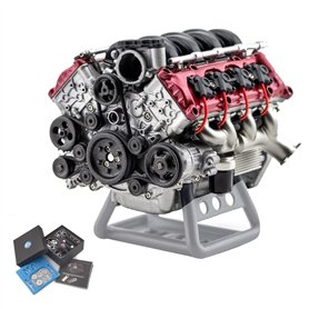 DAXX Maquette Moteur V8 - Moteur de Voiture à Moteur à Combustion Interne V8 pour Voiture AX90104