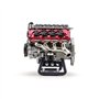 DAXX Maquette Moteur V8 - Moteur de Voiture à Moteur à Combustion Interne V8 pour Voiture AX90104, SCX10, Capra, VS4-10 Pro/Ultr
