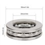 5 Pièces Butée à Billes 51104 Plan Axial Roulement à Billes Haute Précision Accessoire Matériel Industriel Pratique