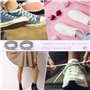 Strass Lacets Chaussures Rondes Pantalon Corde Ceinture Tête En Métal Cordon Cordon Remplacement pour Baskets À Capuche Pantalon