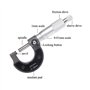 Micromètre 0-25 mm Micromètre Micromètre Résolution Micromètre Micromètre Résolution Micromètre Spirale métrique Étrier de Frein